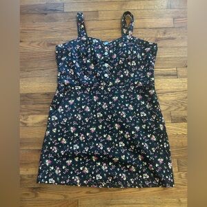 No Boundaries Black Floral Dress